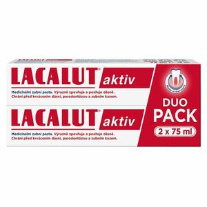 LACALUT Aktiv Zubní pasta duopack 2 x 75 ml, Forma výrobku: Pasta obraz