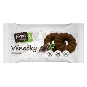 FREEVILLAGE Věnečky kakaové bez lepku 100 g obraz