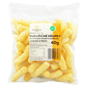NATURAL JIHLAVA Křupky kukuřičné jablko a mrkev natural 40 g obraz