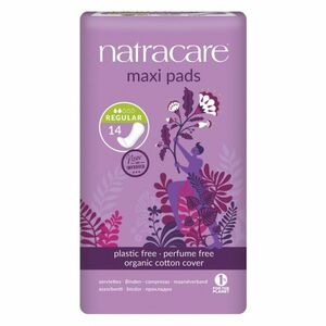 NATRACARE Menstruační vložky Maxi REGULAR bez křidélek 14 ks obraz