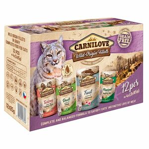 CARNILOVE Cat Pouch kapsičky s kousky masa ve filetech pro kočky 12 x 85 g obraz