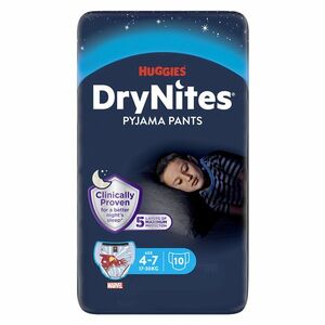 DRY NITES Natahovací kalhotky chlapecké 4-7 let 10 kusů obraz
