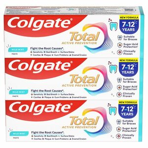 COLGATE Total Junior Zubní pasta pro děti 7-12 let 3 x 50 ml obraz