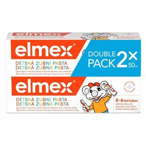 ELMEX Kids Dětská zubní pasta pro děti od prvního zoubku do 6ti let 2 x 50 ml obraz