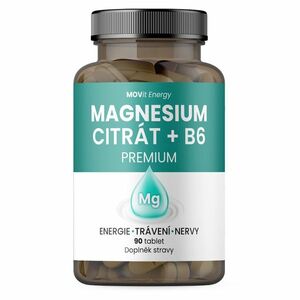 MOVIT ENERGY Magnesium Citrát 100 mg + B6, 90 tablet obraz