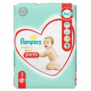 PAMPERS Premium Care vel.3 Plenkové kalhotky 6-11 kg 70 kusů obraz