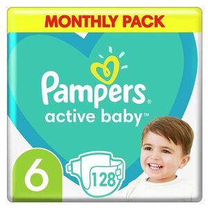 PAMPERS Active Baby 6 velikost 13-18kg 128 kusů obraz