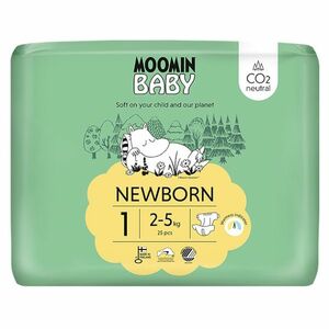 MOOMIN BABY 1 Eko pleny newborn 2-5 kg 25 kusů obraz