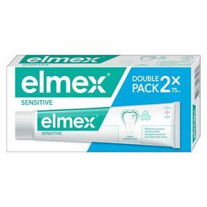 ELMEX Sensitive Zubní pasta pro citlivé zuby 2x 75 ml obraz