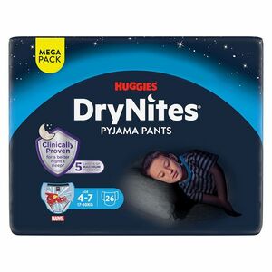 DRY NITES Mega Natahovací kalhotky chlapecké 4-7 let 26 kusů obraz