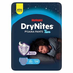 DRY NITES® Mega Natahovací kalhotky pro chlapce od 13+ let 20 kusů obraz
