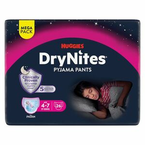 DRY NITES® Mega Natahovací kalhotky pro dívky 4-7 let 26 kusů obraz