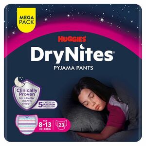 DRY NITES® Mega Natahovací kalhotky pro dívky 8-13 let 23 kusů obraz
