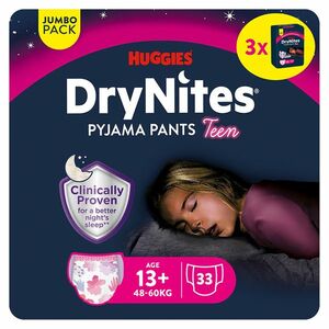 DRY NITES® Jumbo Natahovací kalhotky pro dívky od 13+ let 33 kusů obraz
