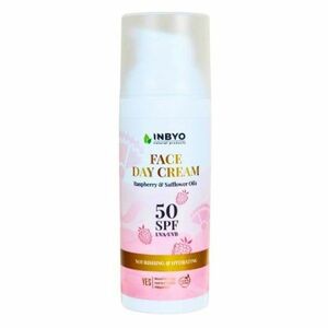 INBYO Denní pleťový krém SPF50 s malinovým a světlicovým olejem 50 ml obraz