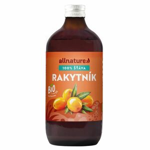ALLNATURE Rakytníková šťáva 100% BIO 500 ml obraz