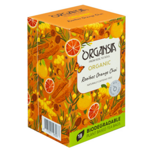 ORGANSIA Rooibos orange chai ovocno-bylinný čaj BIO 18 sáčků obraz