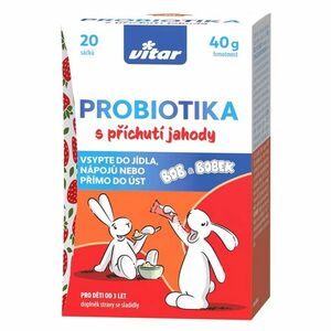 VITAR Probiotika Bob a Bobek s příchutí jahody 20 x 2 gramů obraz