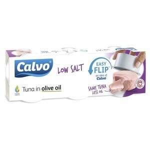 CALVO Tuňák v olivovém oleji s nízkým obsahem soli 3 x 65 g obraz