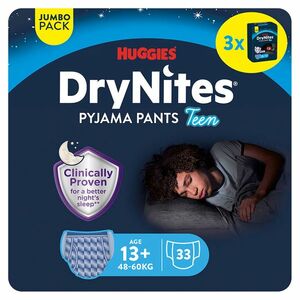 DRY NITES® Jumbo Natahovací kalhotky pro chlapce od 13+ let 33 kusů obraz