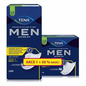 TENA Men level 2 inkontinenční vložky 20 kusů +10 kusů navíc obraz