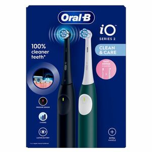 ORAL-B Series iO 2 duo black green elektrický zubní kartáček 2 kusy obraz