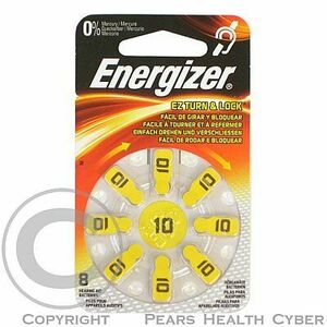 Baterie do naslouchadel ENERGIZER 10 DP 8ks obraz