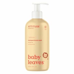 ATTITUDE Baby leaves dětské tělové mýdlo a šampon 2 v 1 s vůní hruškové šťávy 473 ml obraz