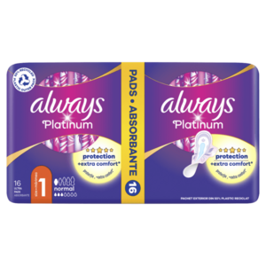 ALWAYS Platinum Normal vel.1 Hygienické vložky s křidélky 16 kusů obraz