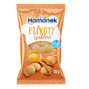 HAMÁNEK Špaldové piškoty 120 g obraz