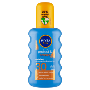 NIVEA Sun Protect & Bronze Sprej na opalování SPF30 200 ml obraz