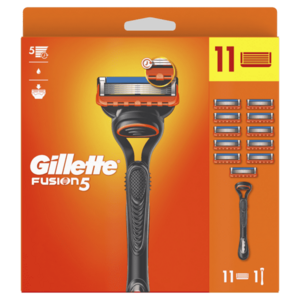 GILLETTE Fusion5 Holící strojek + Náhradní hlavice 11 kusů obraz