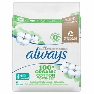 ALWAYS Hygienické vložky Organic Cotton Normal 11 kusů obraz