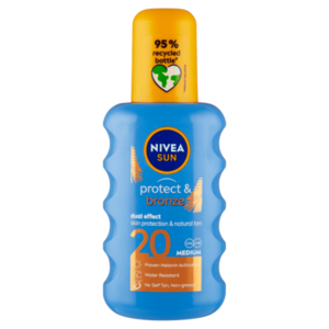 NIVEA Sun Protect & Bronze Sprej na opalování SPF20 200 ml obraz