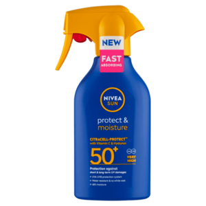 NIVEA Sun Protect & Moisture Sprej na opalování SPF50+ 270 ml obraz
