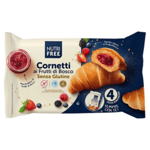 NUTRIFREE Croissant s náplní z lesních plodů.4 kusy obraz