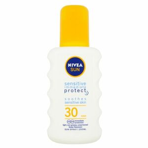 NIVEA Sun Sensitive Sprej na opalování OF 30 200 ml obraz