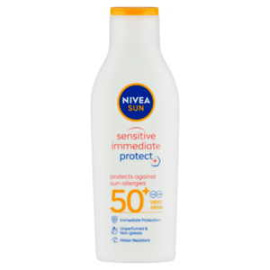NIVEA Sun Sensitive Protect Opalovací mléko SPF 50+ 200 ml obraz