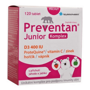 PREVENTAN Junior Komplex D3 400IU 120 tablet obraz