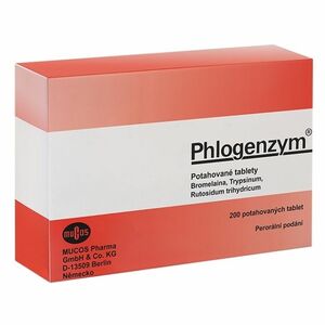 PHLOGENZYM 90 mg/48 mg/100 mg 200 enterosolventních tablet obraz