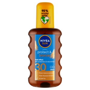 NIVEA Sun Protect & Bronze Olej na opalování SPF30 200 ml obraz