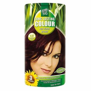 HENNA PLUS Přírodní barva na vlasy 4.67 Červeně fialově hnědá 100 ml obraz