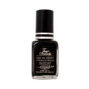CEDRO sole Cedro Four Seasons lak na nehty praskací - černý 14 ml obraz