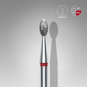 Staleks Diamantová fréza "Oliva" červená 2, 5/5 mm obraz