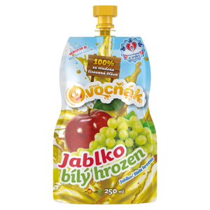 OVOCŇÁK Mošt jablko a bílý hrozen 250 ml obraz