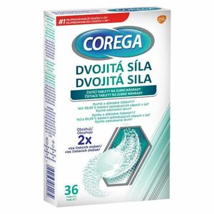 COREGA Dvojitá síla Čisticí tablety 36 kusů obraz