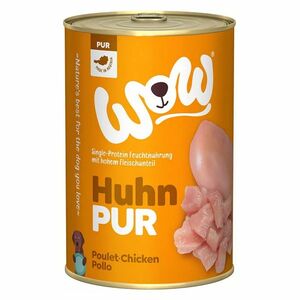 WOW Kuřecí monoprotein PUR konzerva pro psy 400 g obraz