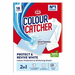 K2r Colour Catcher 2in1 Protect & Revive White Prací ubrousky 18 kusů obraz