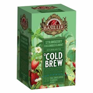 BASILUR Cold Brew Strawberry Cucumber & Mint ovocný čaj 20 sáčků obraz
