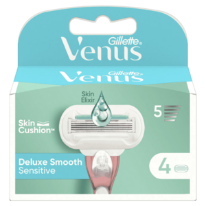 GILLETTE Venus Deluxe Smooth Sensitive Náhradní hlavice 4 kusy obraz